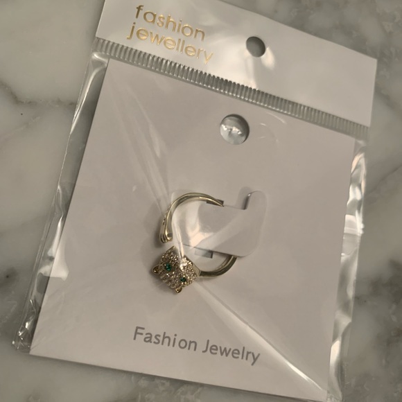 NWT Gold Panther Ring 14K Gold Plated | Spoon style - Picture 9 of 9